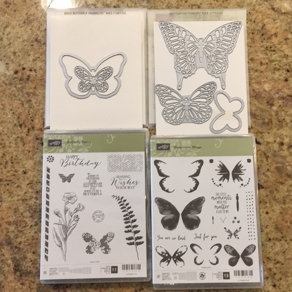 BRAND NEW Bold Butterfly Framelits Dies Stampin/' Up!